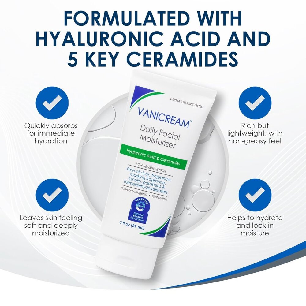 Daily Facial Moisturizer With Ceramides and Hyaluronic Acid - Formulated Without - Picture 5 of 10